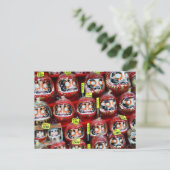 Carte Postale Daruma Bonne Chance Poupées du Japon (Debout devant)