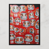 Carte Postale Daruma Dolls Peinture par Alfred Fox Collectable (Devant)