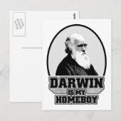 Carte Postale Darwin Est Mon Enfant (Devant / Derrière)