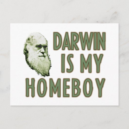 Carte Postale Darwin est mon garçon (Devant)