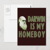 Carte Postale Darwin est mon garçon (Devant / Derrière)
