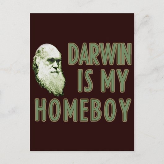 Carte Postale Darwin est mon garçon (Devant)