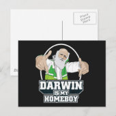 Carte Postale Darwin Est Mon Homeboy (Couleur Complète) (Devant / Derrière)