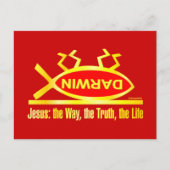 Carte Postale Darwin est mort (Devant)