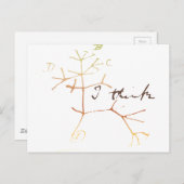 Carte Postale Darwin, je pense à l'arbre de vie (Devant / Derrière)