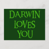 Carte Postale Darwin t'aime (Devant)