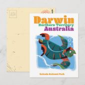 Carte Postale Darwin, Territoire du Nord Australie affiche de vo (Devant / Derrière)