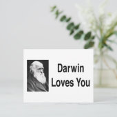 Carte Postale Darwin vous aime 2 (Debout devant)