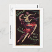 Carte Postale Das Ballett (Le Ballet), Josef Fenneker (Devant / Derrière)