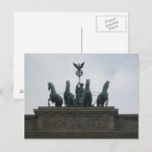 Carte Postale Das Brandenburger Tor (Devant / Derrière)