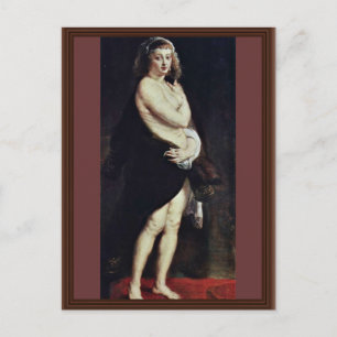 Carte Postale Das Pelzchen (Portrait D'Hélène Fourment) Par Rube