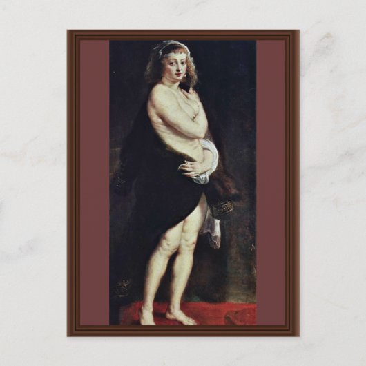 Carte Postale Das Pelzchen (Portrait D'Hélène Fourment) Par Rube (Devant)