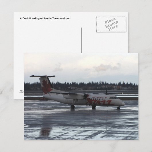 Carte Postale Dash 8 (Devant / Derrière)