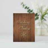 Carte Postale Dashing Through the Snow (Debout devant)
