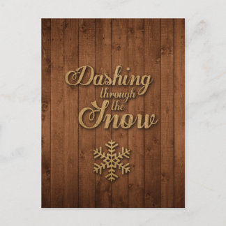 Carte Postale Dashing Through the Snow