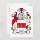 Carte Postale Dashwood Family Crest (Devant / Derrière)