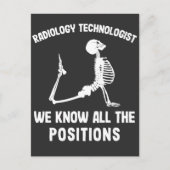 Carte Postale Date A Rad Tech Radiologue Skeleton Radiologie (Devant)