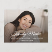 Carte Postale Date d'enregistrement de la photo de graduation pe (Devant)