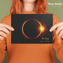 Date personnalisable Total Eclipse Moderne Vintage