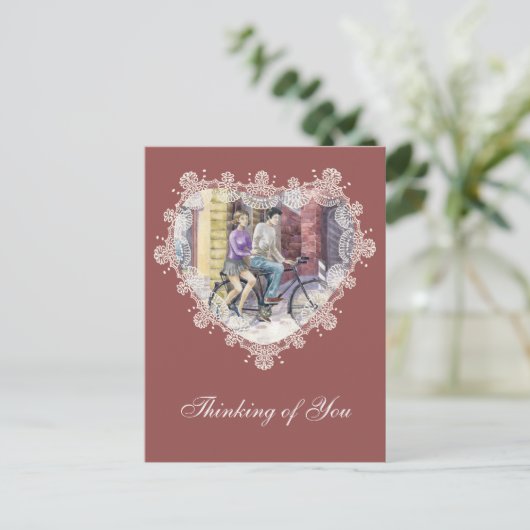 Carte Postale Date romantique (Debout devant)