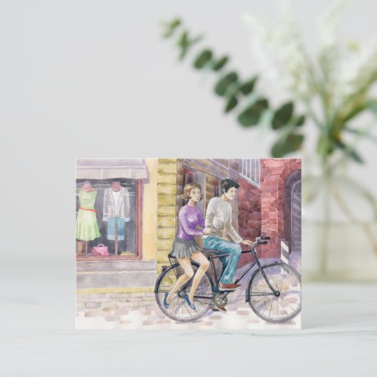 Carte Postale Date romantique (Debout devant)