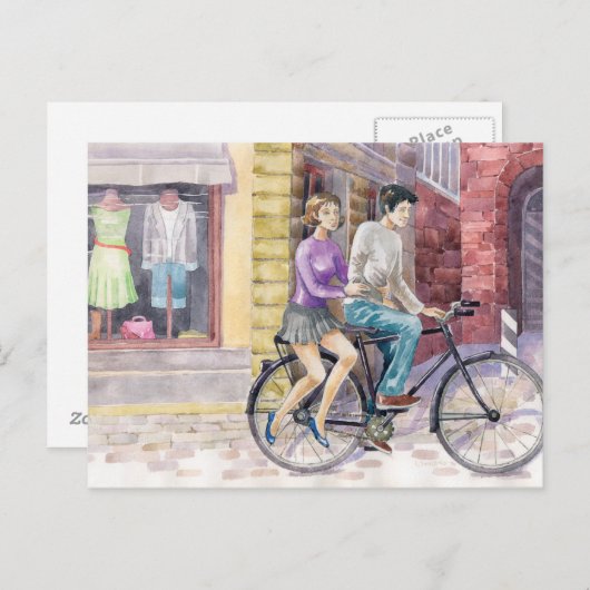 Carte Postale Date romantique (Devant / Derrière)