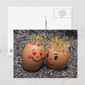 Carte Postale Dater de deux eggmen (Devant / Derrière)