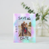 Carte Postale Dates de sauvegarde abstraites colorées et lumineu (Debout devant)