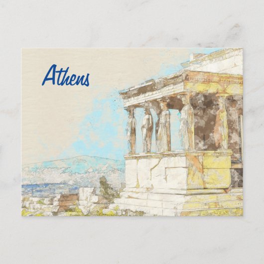 Carte postale d'Athènes Grèce – Voyage dans la vil (Devant)