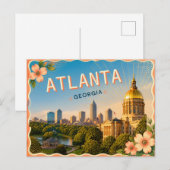 Carte postale d'Atlanta Géorgie (Devant / Derrière)