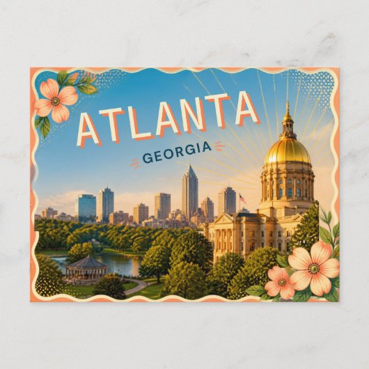 Carte postale d'Atlanta Géorgie (Devant)