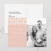 Carte postale d'attente Blush Pink (Devant / Derrière)