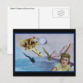 Carte postale d'atterrissage pour eau (Devant / Derrière)