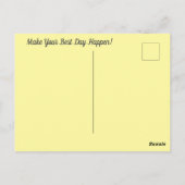 Carte postale d'attitude - Paruline de palme (Dos)