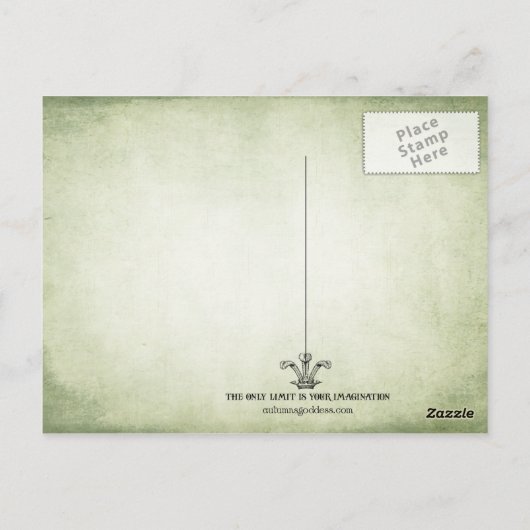 Carte postale d'auberge de forêt (Dos)