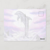 Carte Postale Dauphin au clair de lune (Dos)