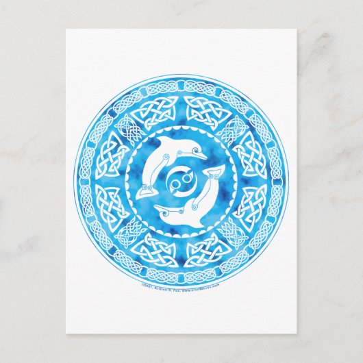 Carte Postale Dauphin celtique (Devant)