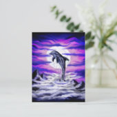 Carte Postale Dauphin clair de lune (Debout devant)