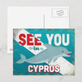 Carte Postale Dauphin de Chypre - Voyage Rétro Vintage (Devant / Derrière)
