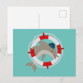 Carte Postale Dauphin dolphin (Devant / Derrière)