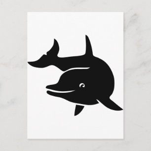 Carte Postale dauphin dolphin flipper whale
