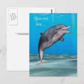 Carte Postale Dauphin mignon (Devant / Derrière)