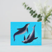 Carte Postale Dauphins (Debout devant)
