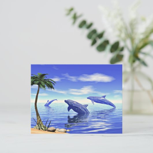 Carte Postale Dauphins (Debout devant)