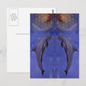 Carte Postale dauphins (Devant / Derrière)