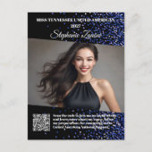 Carte postale d'autographe de concours de beauté a (Devant)