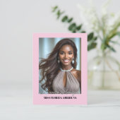 Carte postale d'autographe de concours junior past (Debout devant)