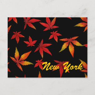 Carte postale d'automne de New York