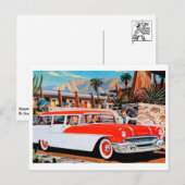 Carte postale d'automobile classique (Devant / Derrière)