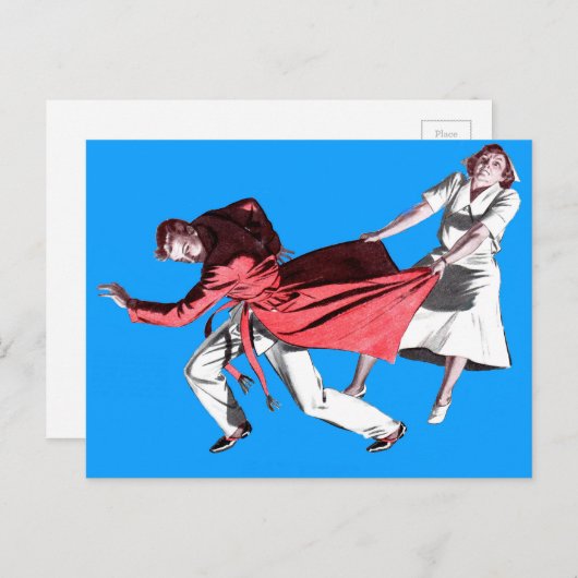 Carte Postale Dave a changé d'avis au sujet de la vasectomie (Devant / Derrière)